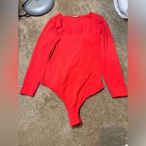 Red bodysuit